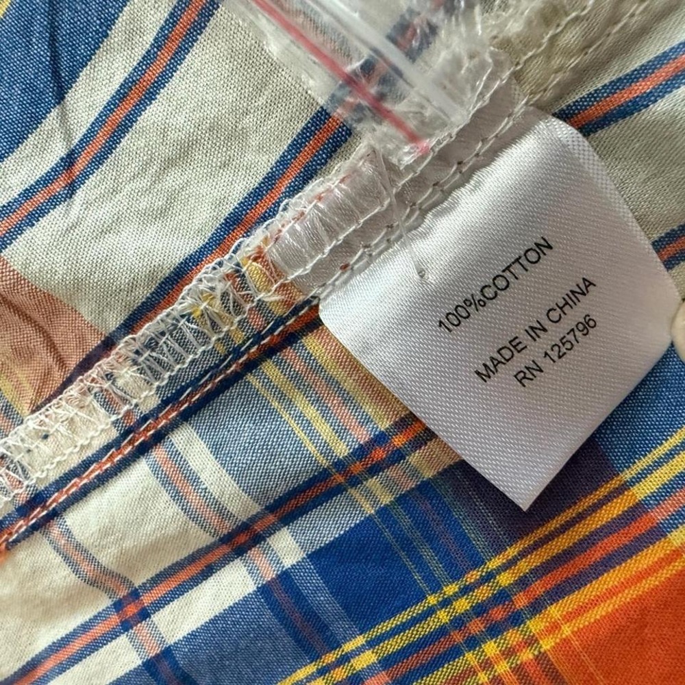 Rolling Paper Brand Plaid Workwear‎ Button-Up Shirt Y2K Retro Western - Picture 8 of 8